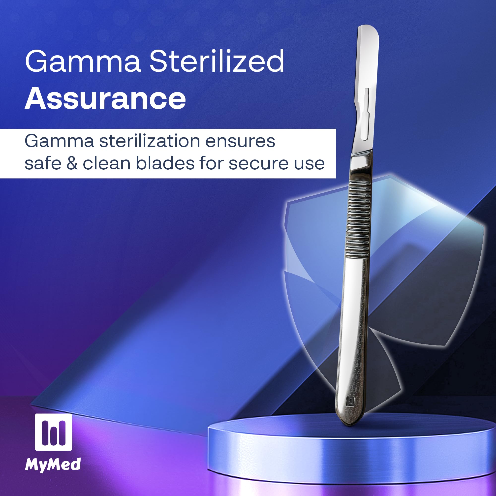 Pack of 100 Disposable Scalpels #14 + 100pcs 14r Blades Dermaplaning kit 14 Blades Scalpel Set - Image 3