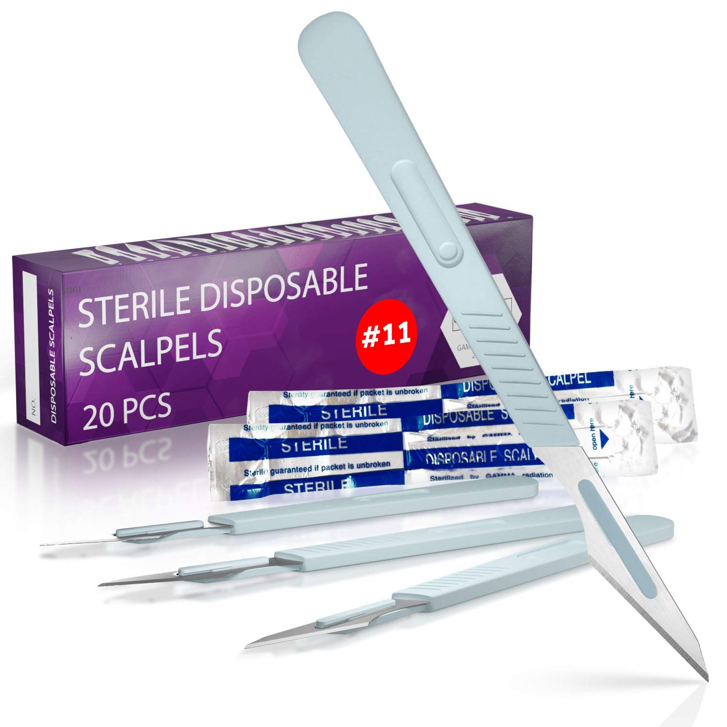 Disposable Scalpel Blades with Metal Handle, Dermaplaning Tool for Face Professional, Scalpel Knife for Mycology, dermaplaning Blades, Surgical scalpels, Non-Slip & Reusable Scalpel Handle. - Image 8
