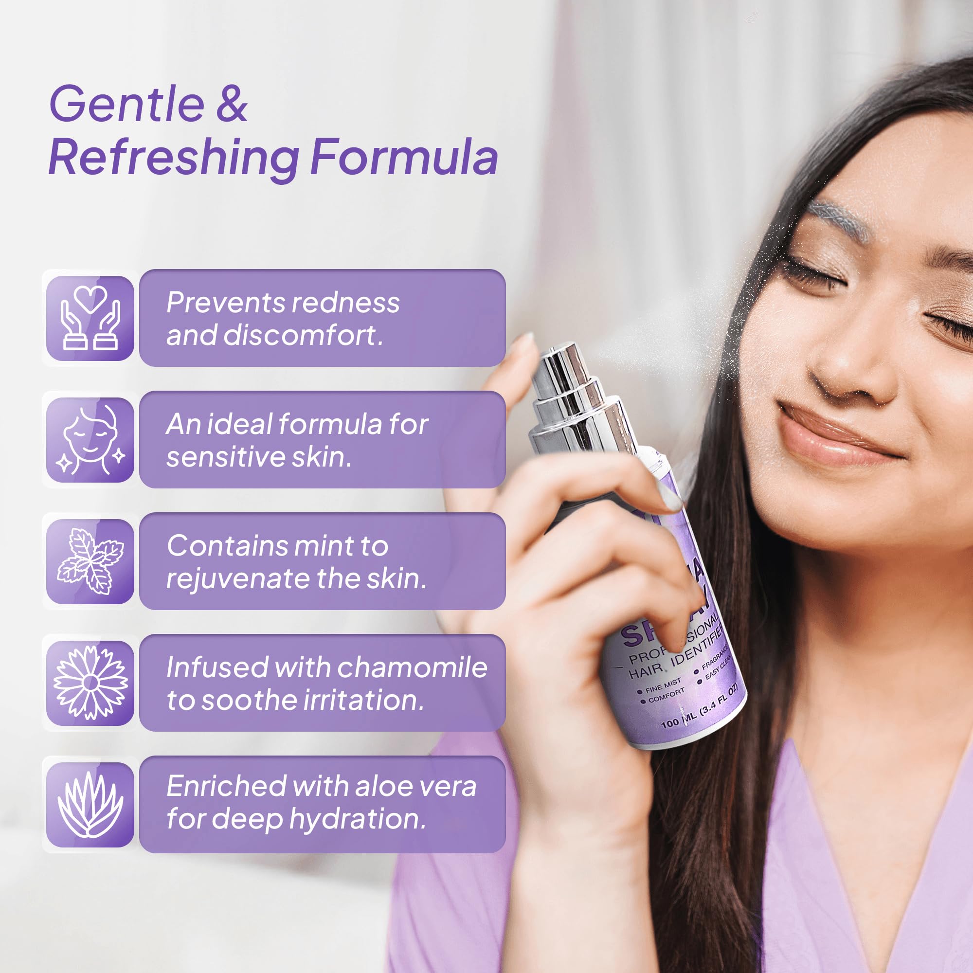 Pack of 15#14R Dermaplaning Scalpels with Hair Identifier Spray + 14R Dermaplane Razor for Women Face– for Smooth and Glowing Skin - Image 4