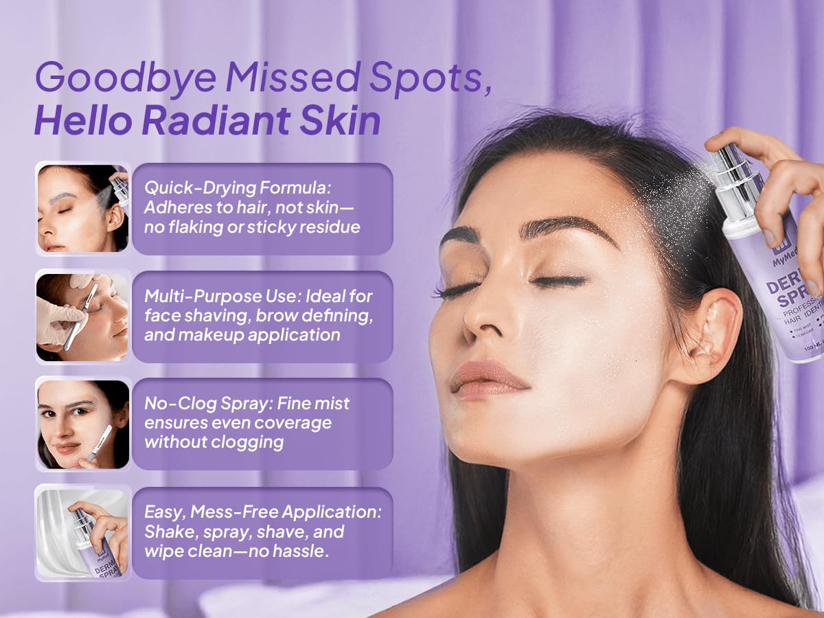 Pack of 15#14R Dermaplaning Scalpels with Hair Identifier Spray + 14R Dermaplane Razor for Women Face– for Smooth and Glowing Skin - Image 8