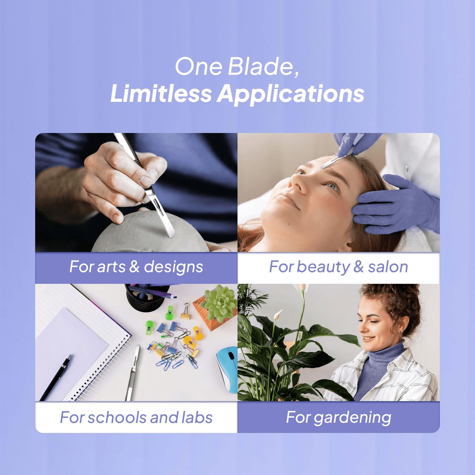 14R Dermaplane Razor for Women Face Pack of 30 Dermaplane Blades + Dermaplane Blade Remover Box + Dermaplane Oil for Smooth Skin - Image 4