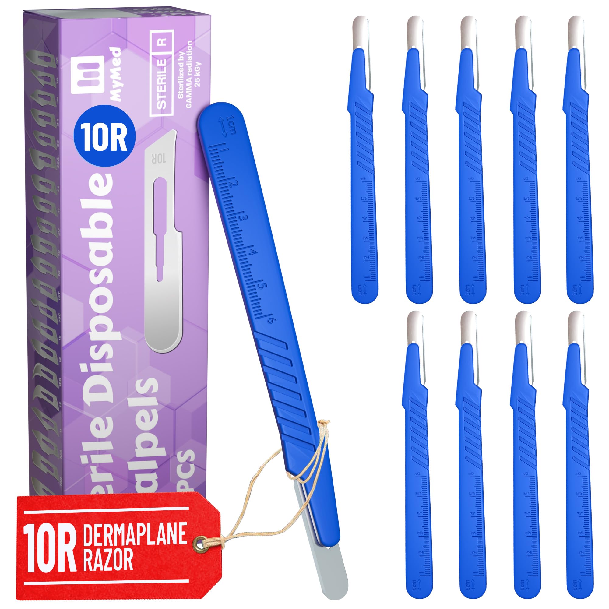 MyMed Dermaplaning Kit - Face Exfoliator - Hydrating Oil & 10R Disposable Razor Scalpels - Smooth, Flawless Skin - Image 8