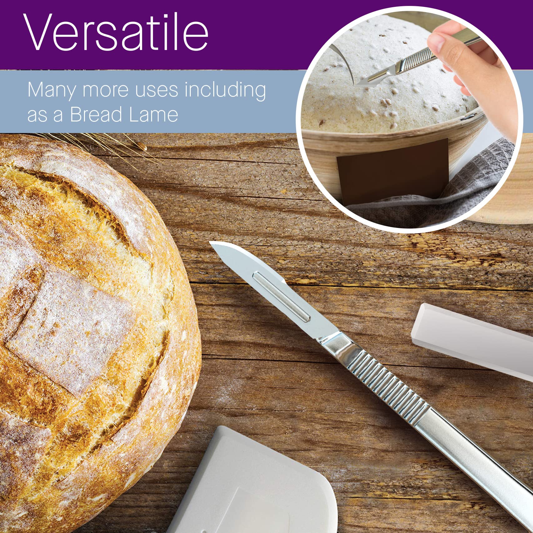 Pack of 2 Stainless Steel Scalpel Handle # 3, Premium Quality, Dermaplane Handles, Scalpel Knife Handle, Fits Variety of Scalpel Blades - Image 3